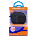 Чехол - Luxo Creative PC121 для кейса Apple AirPods 3 (black/blue)  — фото 1