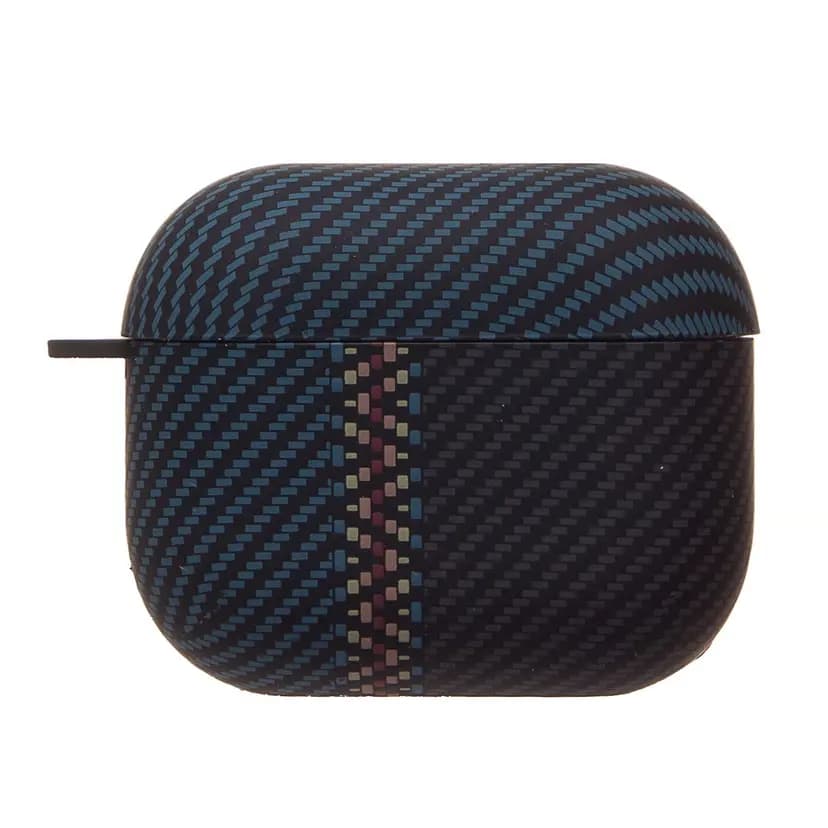 Чехол - Luxo Creative PC121 для кейса Apple AirPods 3 (black/blue)  — фото 2