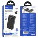 Внешний аккумулятор 10000mAh - Hoco Q27B 22.5W PD+QC3.0 (2xType-C/USB) (black)  — фото 1