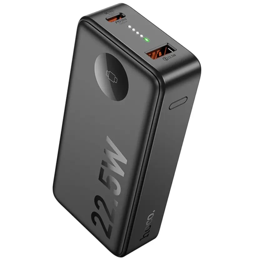 Внешний аккумулятор 10000mAh - Hoco Q27B 22.5W PD+QC3.0 (2xType-C/USB) (black) — фото 2