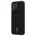 Чехол-накладка с картхолдером - SC304 для Apple iPhone 15 Pro Max (black)  — фото 1