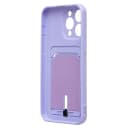 Чехол-накладка с картхолдером - SC304 для Apple iPhone 15 Pro Max (light violet)  — фото 2
