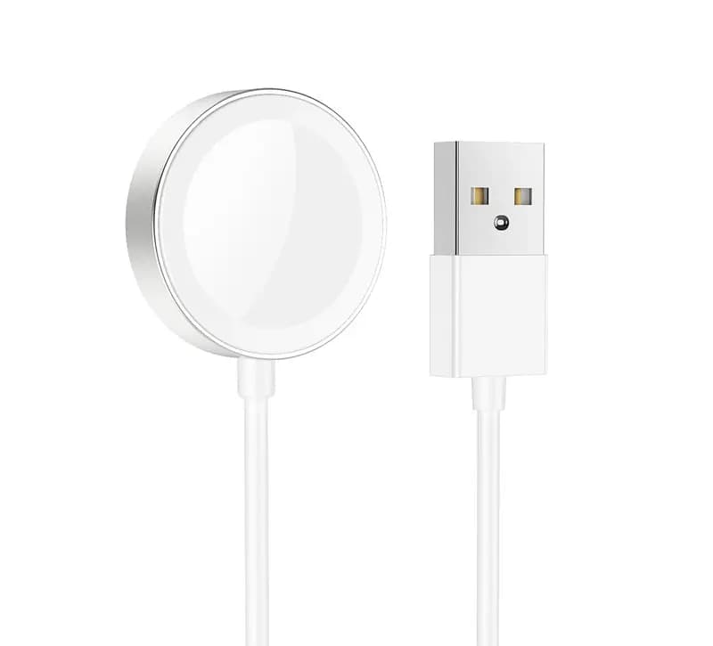 Кабель USB - Apple Magnetic - Hoco CW39 для Apple Watch (100 см) (white) — фото 2