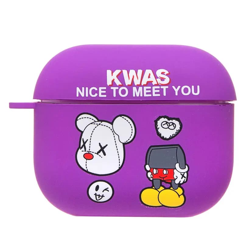 Чехол - Luxo Creative SC086 для кейса Apple AirPods 3 (print/violet)  — фото 2