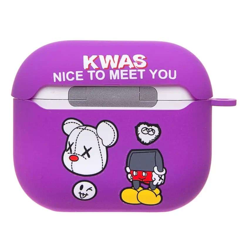 Чехол - Luxo Creative SC086 для кейса Apple AirPods 3 (print/violet)  — фото 3