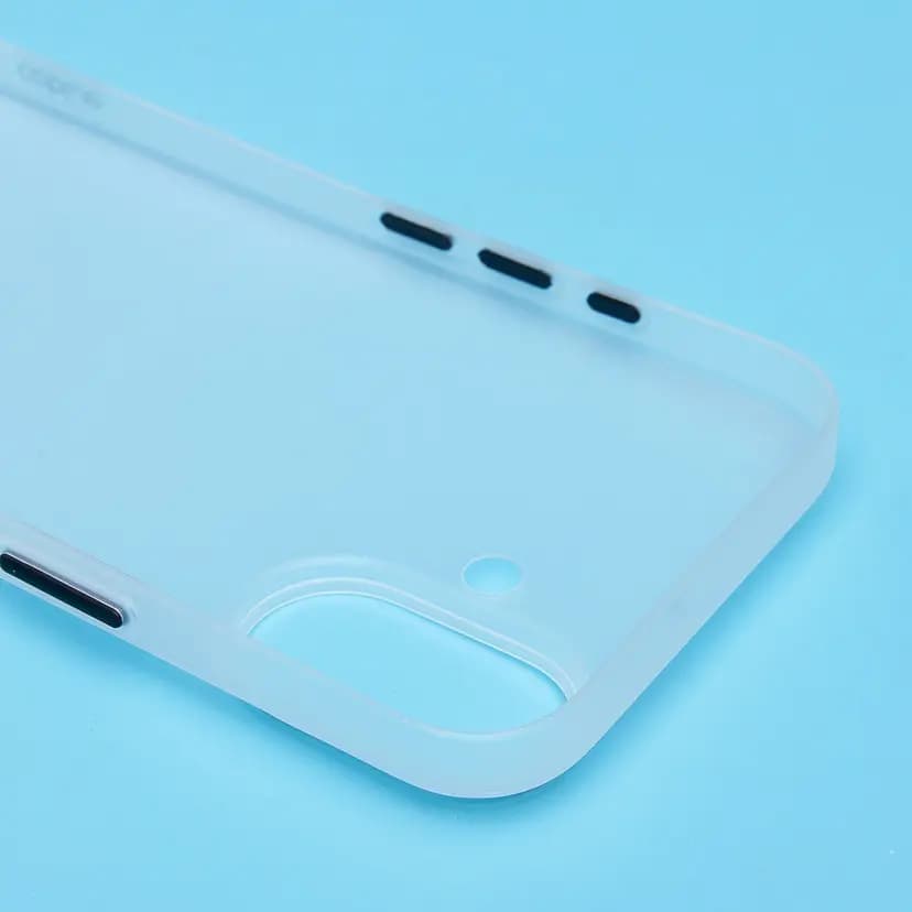 Чехол-накладка - PC091 для Apple iPhone 16 (matte transparent/white) — фото 3