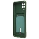 Чехол-накладка с картхолдером - SC304 для Samsung Galaxy A12 (dark green)  — фото 2