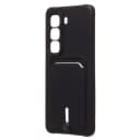 Чехол-накладка с картхолдером - SC304 для Infinix Hot 50 4G (black)  — фото 1