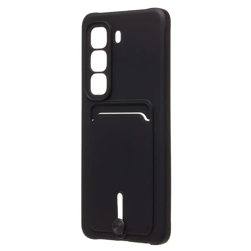 Чехол-накладка с картхолдером - SC304 для Infinix Hot 50 4G (black)