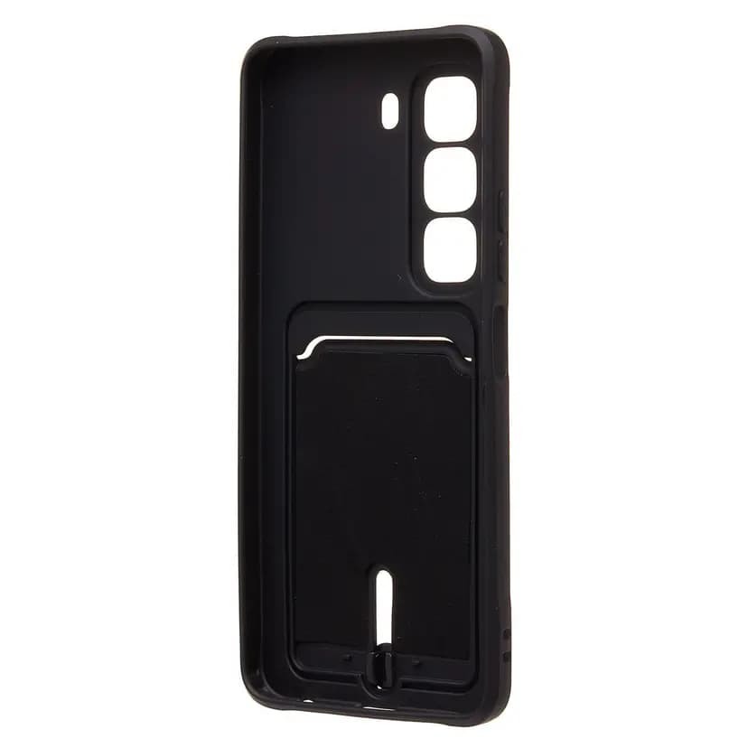 Чехол-накладка с картхолдером - SC304 для Infinix Hot 50 4G (black) — фото 2