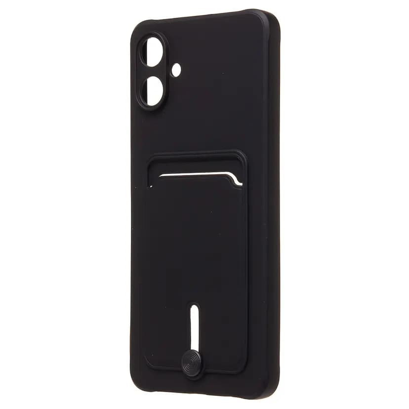Чехол-накладка с картхолдером - SC304 для Samsung Galaxy A06 (black)