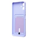 Чехол-накладка с картхолдером - SC304 для Samsung Galaxy A06 (light violet)  — фото 2