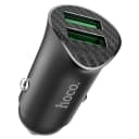 Адаптер автомобильный - Hoco Z39 18W QC3.0 (2xUSB) (black)  — фото 2