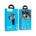 Адаптер автомобильный - Hoco Z56 Friend 35W PD+QC3.0 (Type-C/USB/Auto) (black)  — фото 1