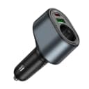 Адаптер автомобильный - Hoco Z56 Friend 35W PD+QC3.0 (Type-C/USB/Auto) (black)  — фото 2