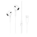 Наушники проводные Apple lightning - Hoco M111 Max (white)  — фото 2