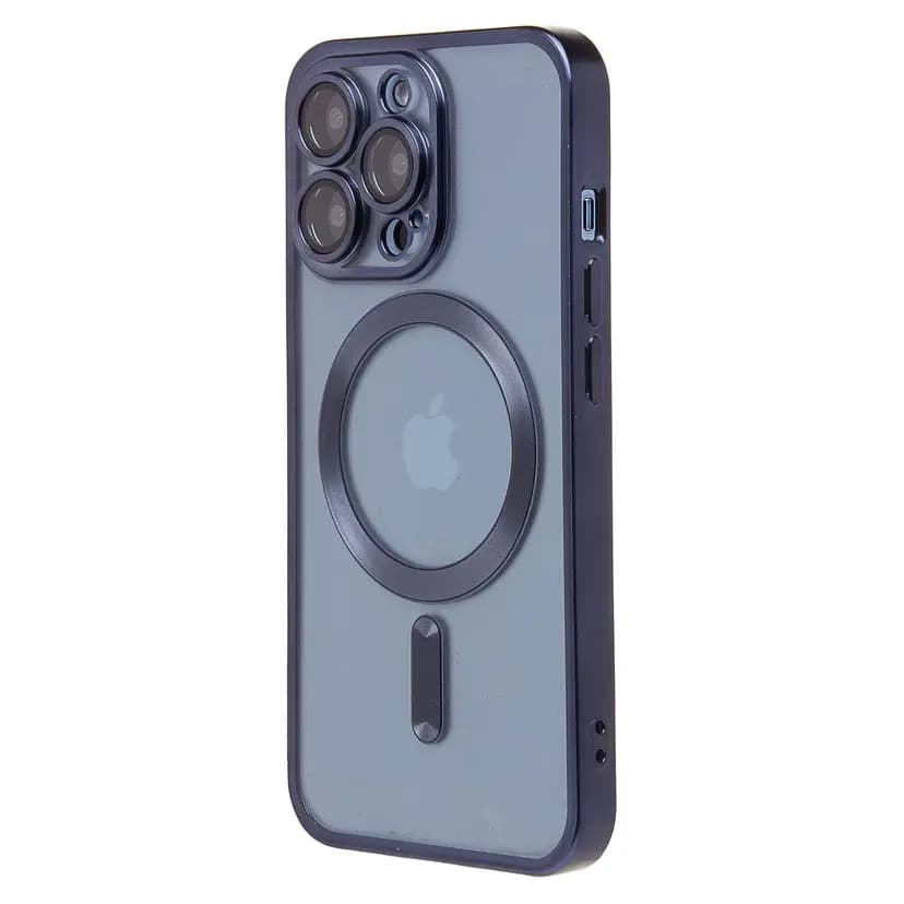 Чехол-накладка - SM027 SafeMag для Apple iPhone 13 Pro (blue titanium)