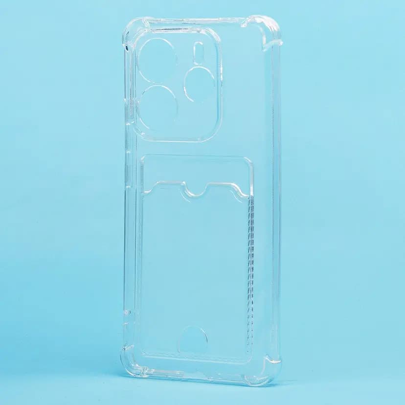 Чехол-накладка с картхолдером - SC276 для Redmi Note 14 5G (transparent) 