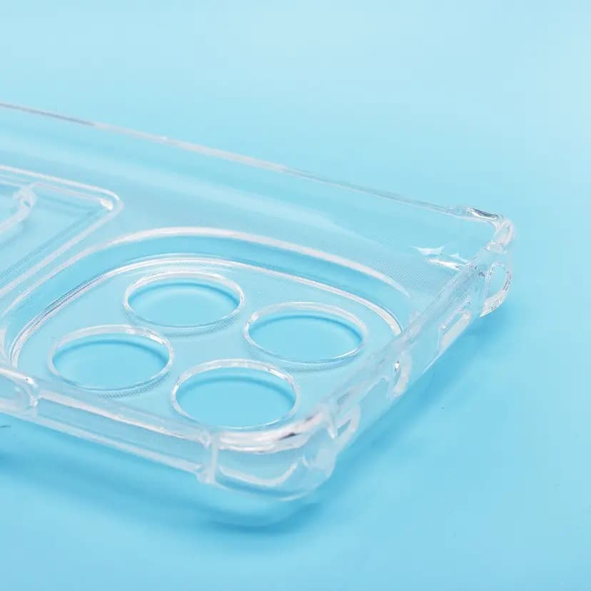 Чехол-накладка с картхолдером - SC276 для Redmi Note 14 Pro (transparent) — фото 2