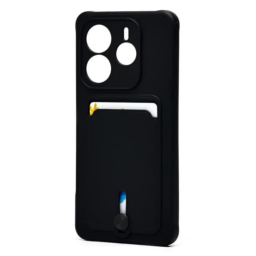 Чехол-накладка с картхолдером - SC304 для Redmi Note 14 5G (black) 