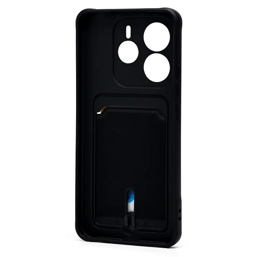 Чехол-накладка с картхолдером - SC304 для Redmi Note 14 5G (black)  — фото 2
