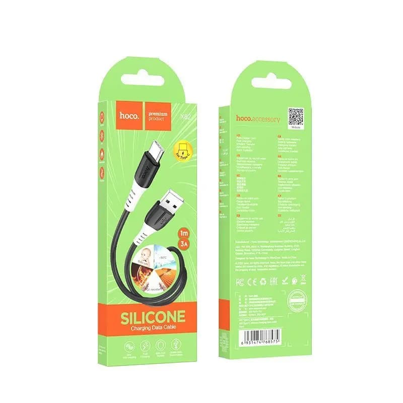 Кабель USB - Type-C - Hoco X82 (100 см) (black) 
