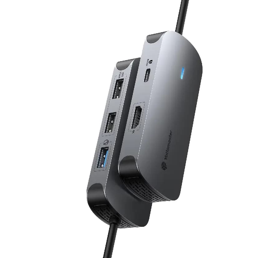 Хаб Type-C - Yottamaster YMPW-5P (Type-C/3xUSB/HDMI) (grey)  — фото 3