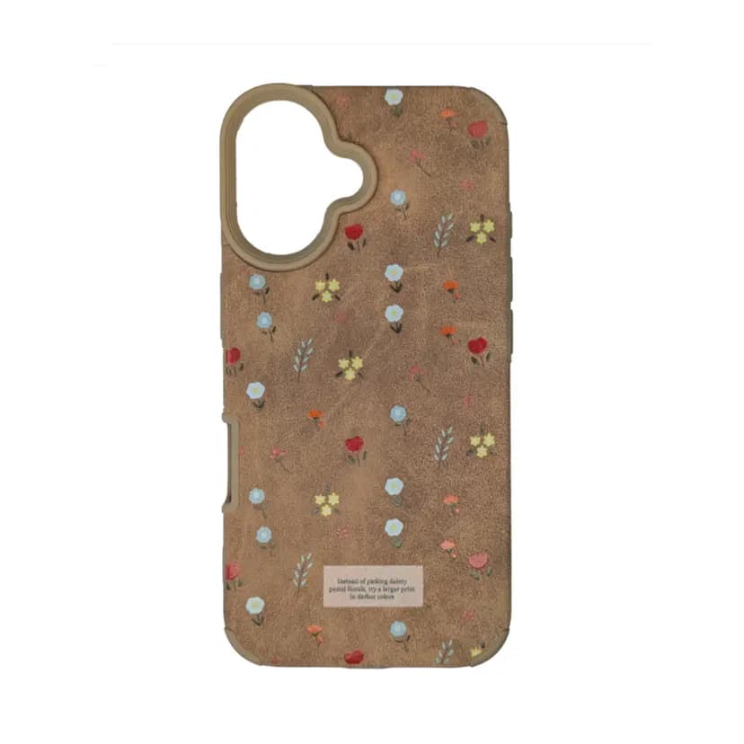 Чехол-накладка - ZC01 для Apple iPhone 16 (flower brown) 