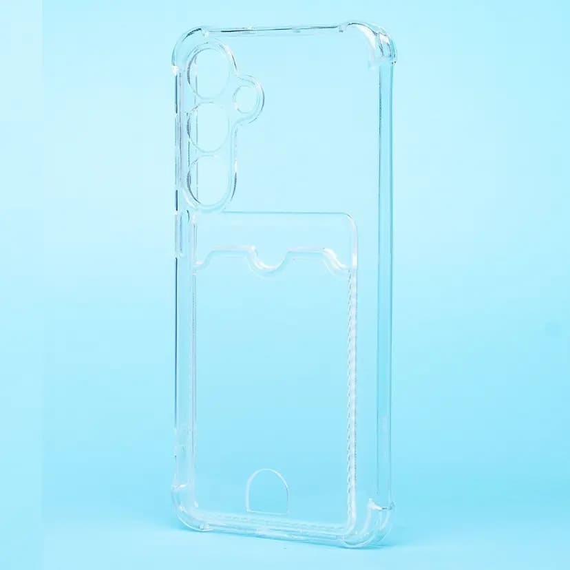 Чехол-накладка с картхолдером - SC276 для Samsung Galaxy S25 (transparent)