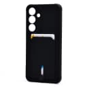 Чехол-накладка с картхолдером - SC304 для Samsung Galaxy S25+ (black)  — фото 1