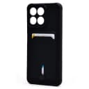 Чехол-накладка с картхолдером - SC304 для Honor X7c (black)  — фото 1
