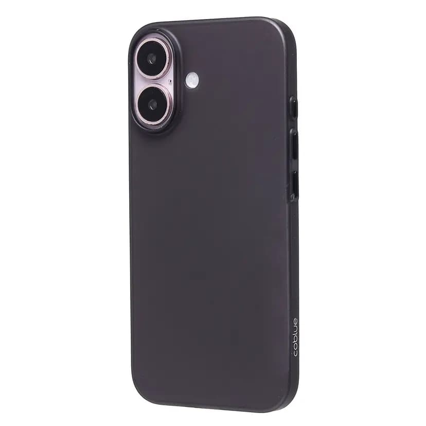 Чехол-накладка - PC091 для Apple iPhone 16 (matte transparent/black) 