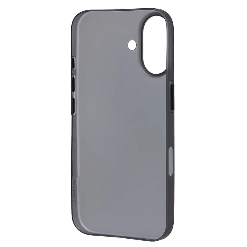 Чехол-накладка - PC091 для Apple iPhone 16 (matte transparent/black)  — фото 2