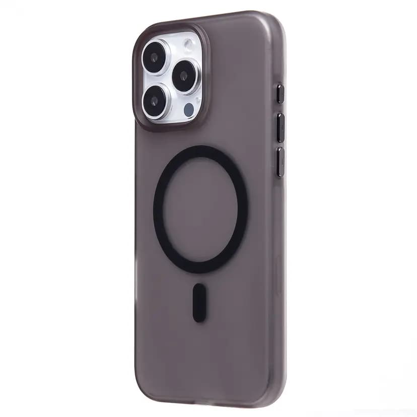 Чехол-накладка - SM038 SafeMag для Apple iPhone 16 Pro Max (black/matte transparent) 