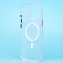 Чехол-накладка - SM038 SafeMag для Apple iPhone 16 Pro Max (white/matte transparent)  — фото 2