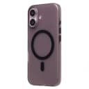 Чехол-накладка - SM038 SafeMag для Apple iPhone 16 (black/matte transparent)  — фото 1