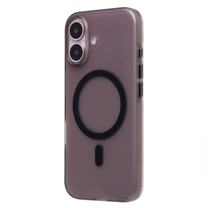 Чехол-накладка - SM038 SafeMag для Apple iPhone 16 (black/matte transparent) 