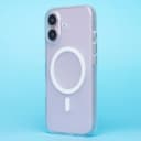Чехол-накладка - SM038 SafeMag для Apple iPhone 16 (white/matte transparent)  — фото 1