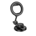 Автодержатель на клейкой основе магнитный SafeMag - Hoco H77 View (black/metal gray)  — фото 3