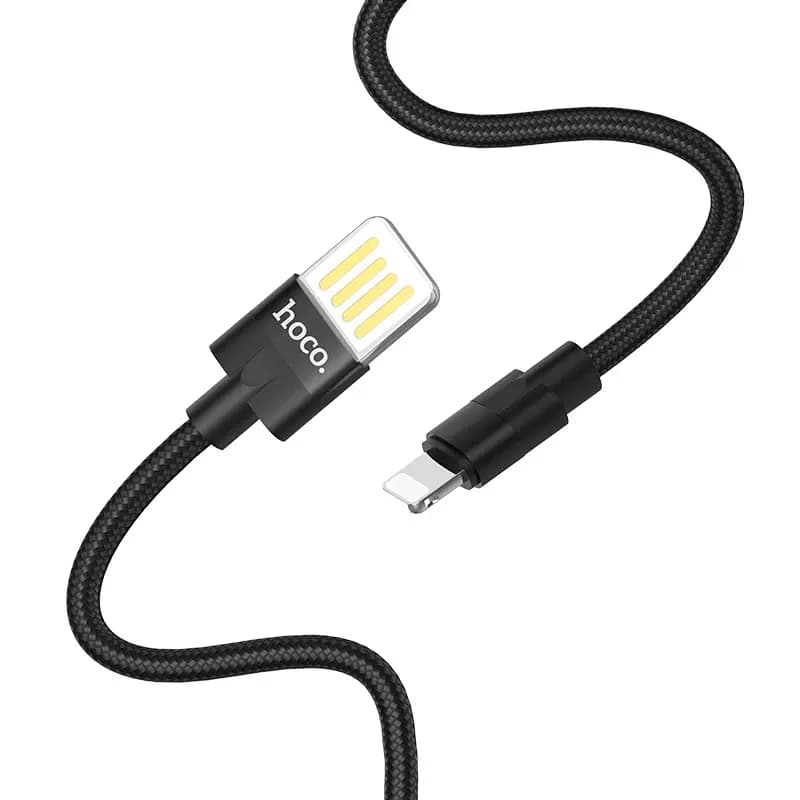 Кабель USB - Apple lightning - Hoco U55 Outstanding (120 см) (black)  — фото 2