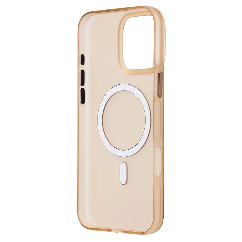 Чехол-накладка - SM038 SafeMag для Apple iPhone 16 Pro Max (gold/matte transparent)  — фото 2