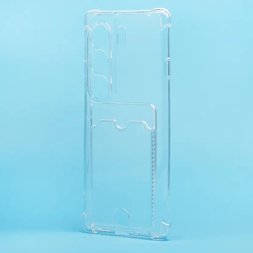 Чехол-накладка с картхолдером - SC276 для Tecno Camon 40 Pro 4G (transparent) 