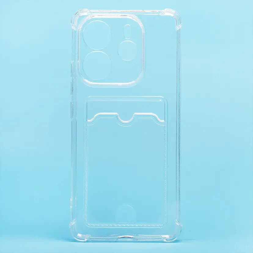 Чехол-накладка с картхолдером - SC276 для Redmi Note 14 4G (transparent)