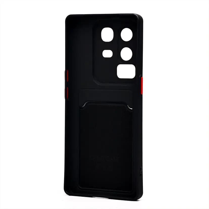 Чехол-накладка с картхолдером - SC337 для Infinix Note 50 Pro+ (black)  — фото 2