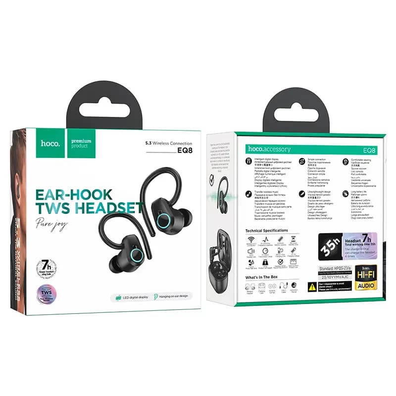 Наушники беспроводные TWS - Hoco EQ8 (black)