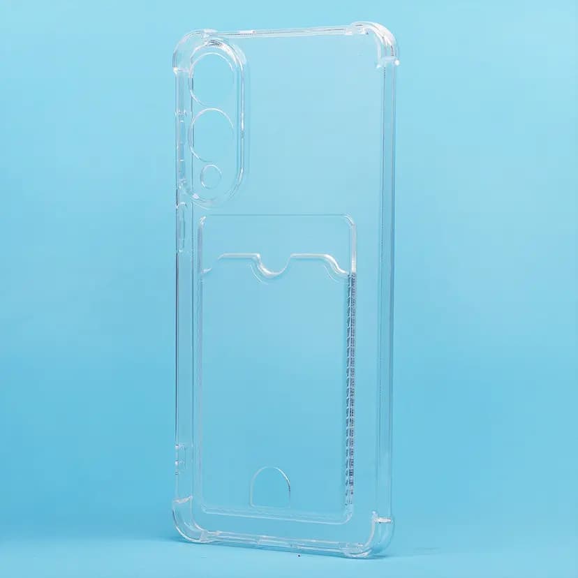 Чехол-накладка с картхолдером - SC276 для Samsung Galaxy S25 Edge (transparent) 