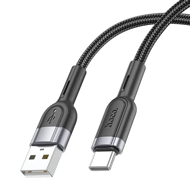 Кабель USB - Type-C - Hoco U117 Grand (120 см) (black) 