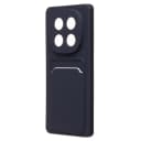 Чехол-накладка с картхолдером - SC337 для Redmi Note 14 Pro 4G (dark blue)  — фото 1