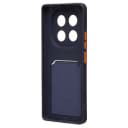 Чехол-накладка с картхолдером - SC337 для Redmi Note 14 Pro 4G (dark blue)  — фото 2
