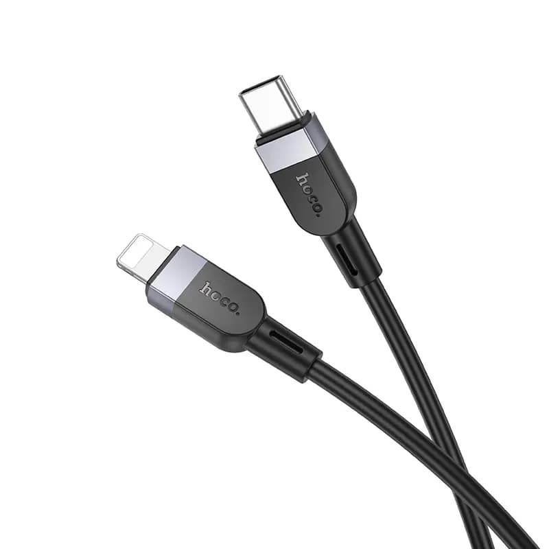 Кабель Type-C - Apple lightning - Hoco X109 (300 см) (black)  — фото 2